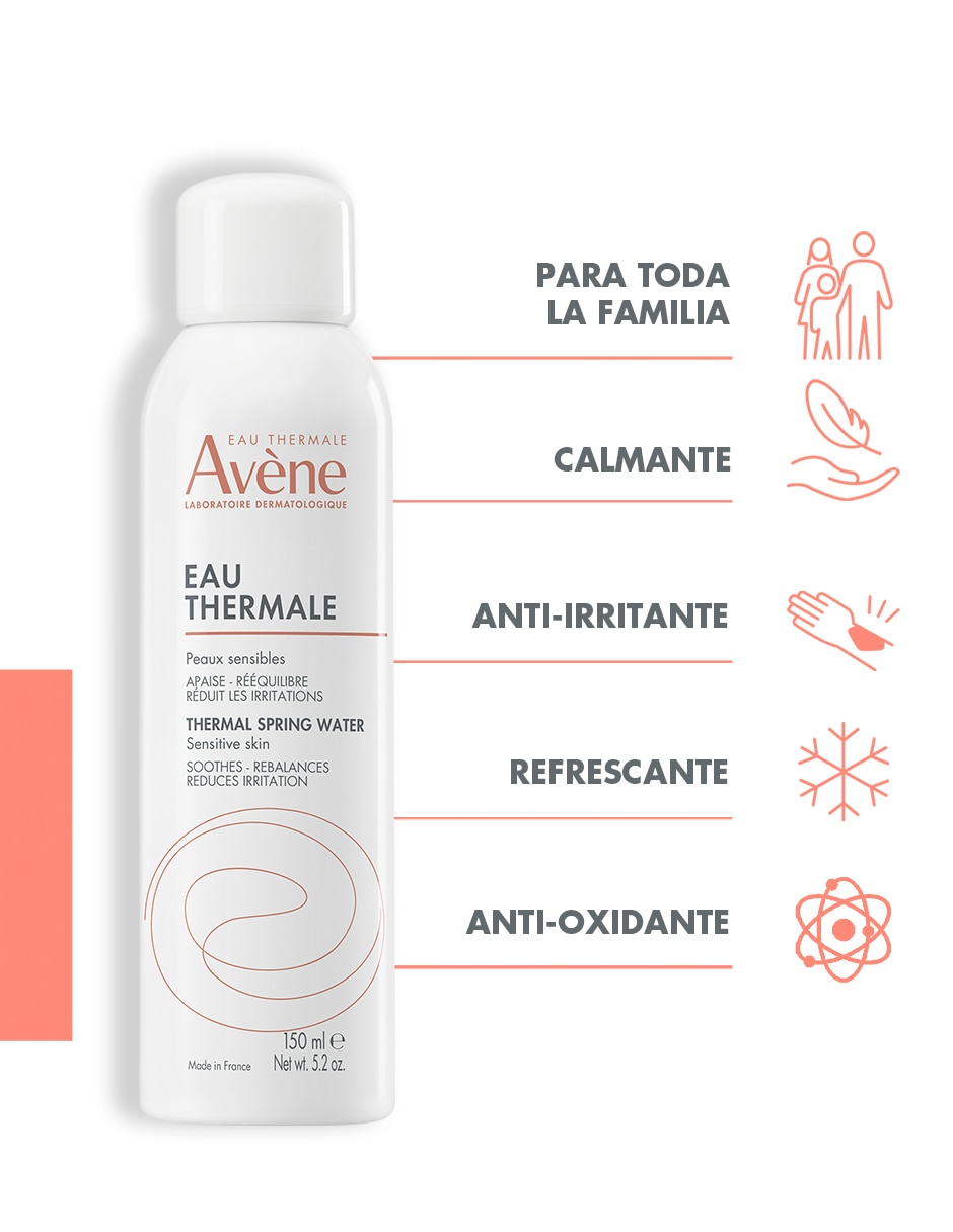 Loción cara y cuerpo calmante Agua Termal Avène 150 ml – Refrescante y Calmante para Piel Sensible 5