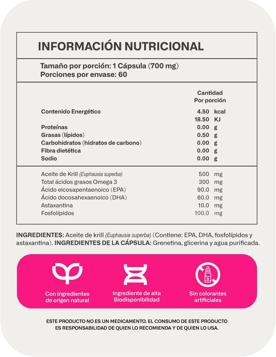Aceite de Krill + Astaxantina + Omega 3, EPA y DHA 3