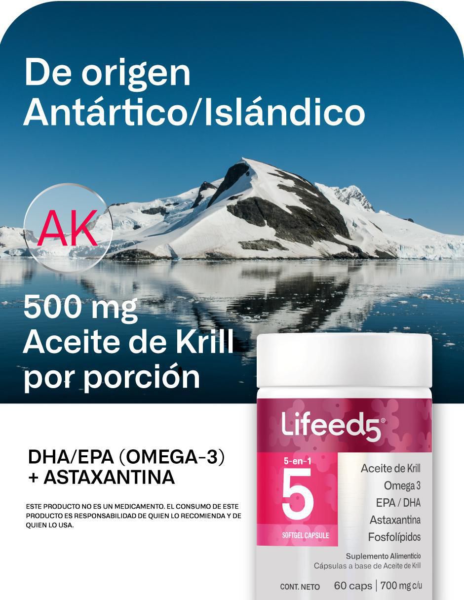 Aceite de Krill + Astaxantina + Omega 3, EPA y DHA
