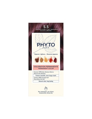 Tinte para cabello Coloration Permanente Botanical Pigments tono 5.5 Castaño claro caoba 1