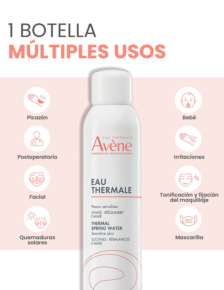Loción cara y cuerpo calmante Avène agua termal 8