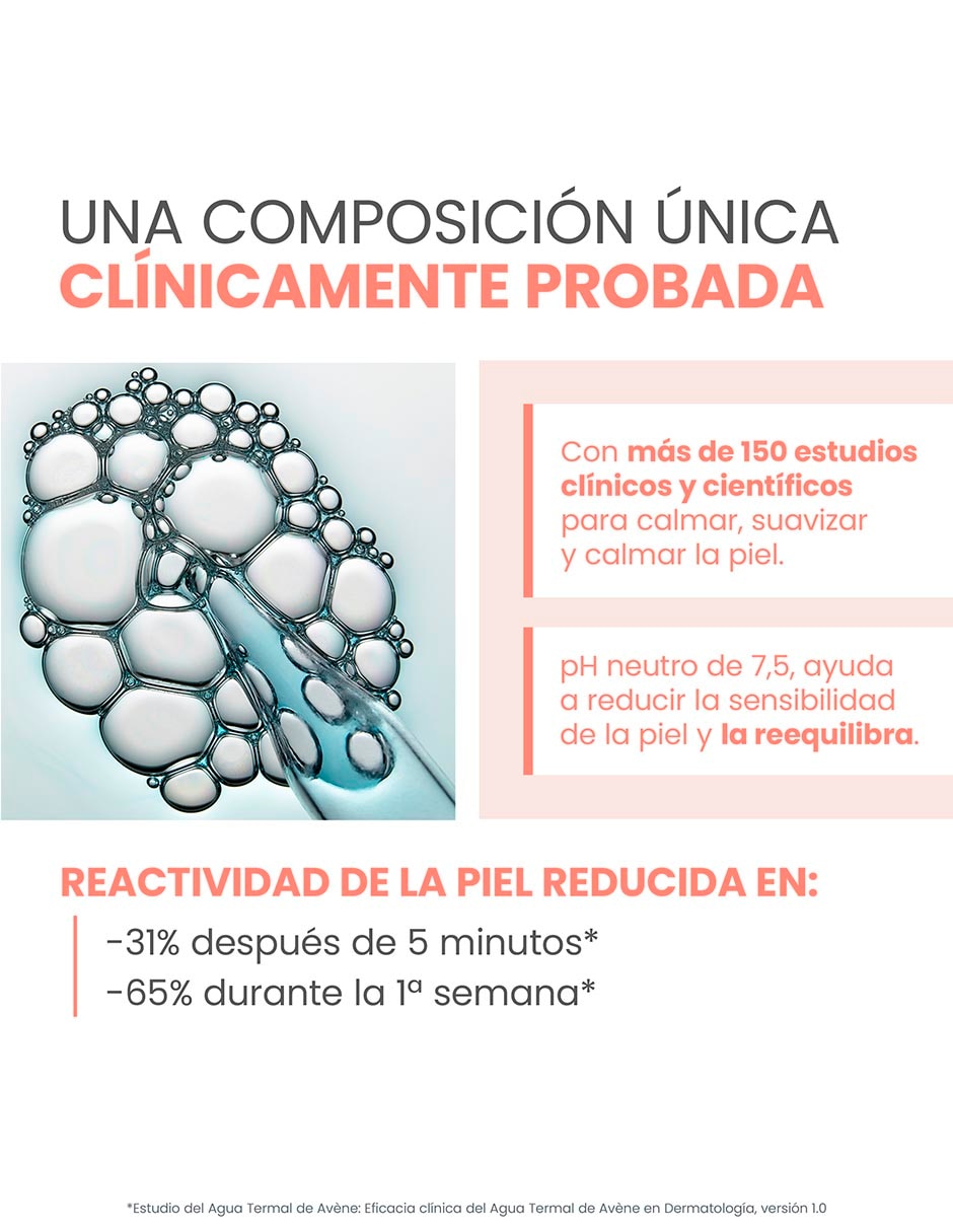 Loción cara y cuerpo calmante Avène agua termal 10