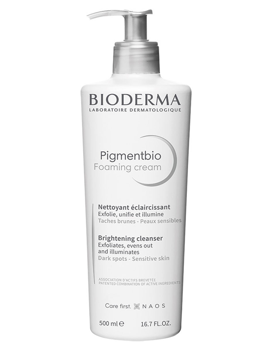 Limpiador rostro y cuerpo Foaming Cream Bioderma Pigmentbio para prevenir la aparición de manchas
