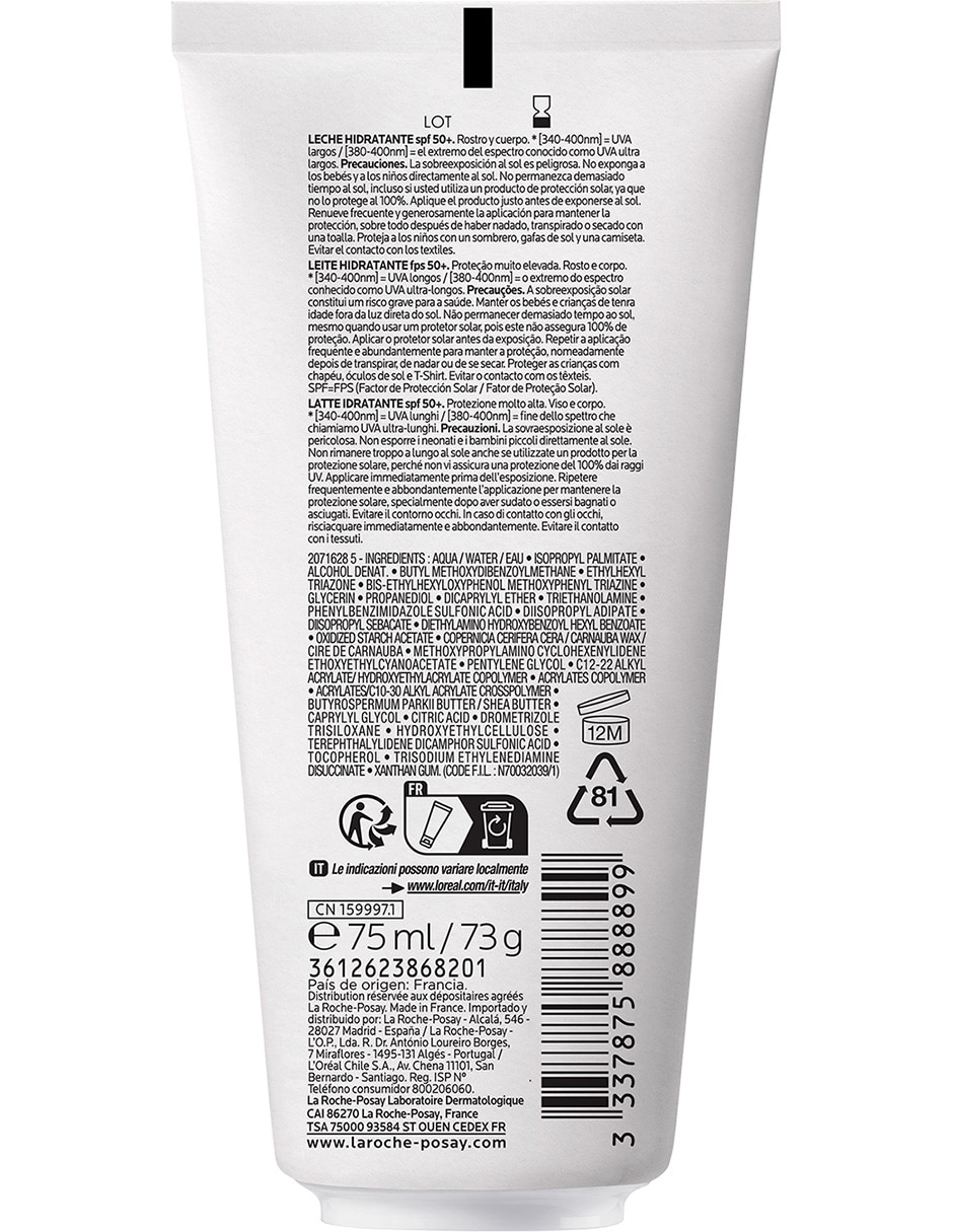 Protector solar FPS 50 Anthelios Dermo-Pediatrics 75 ml 4