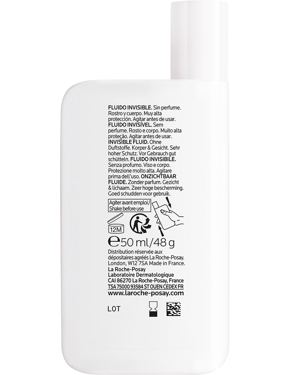 Protector solar FPS 50 UVMUNE 400 Dermo-Pediatrics Fluido Invisible Anthelios 50 ml 6
