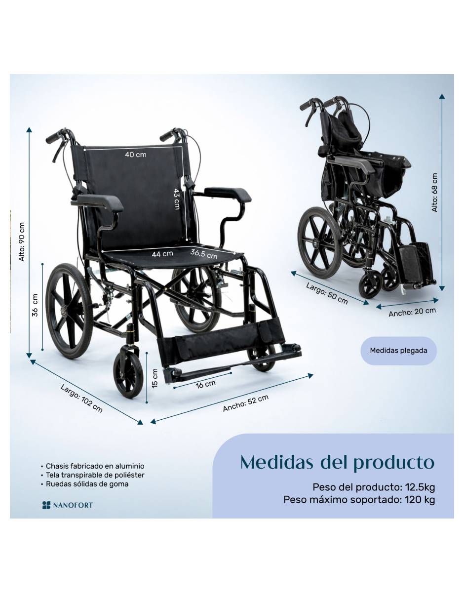 Silla de ruedas Nanofort MKZ-SILLARUEPLEN