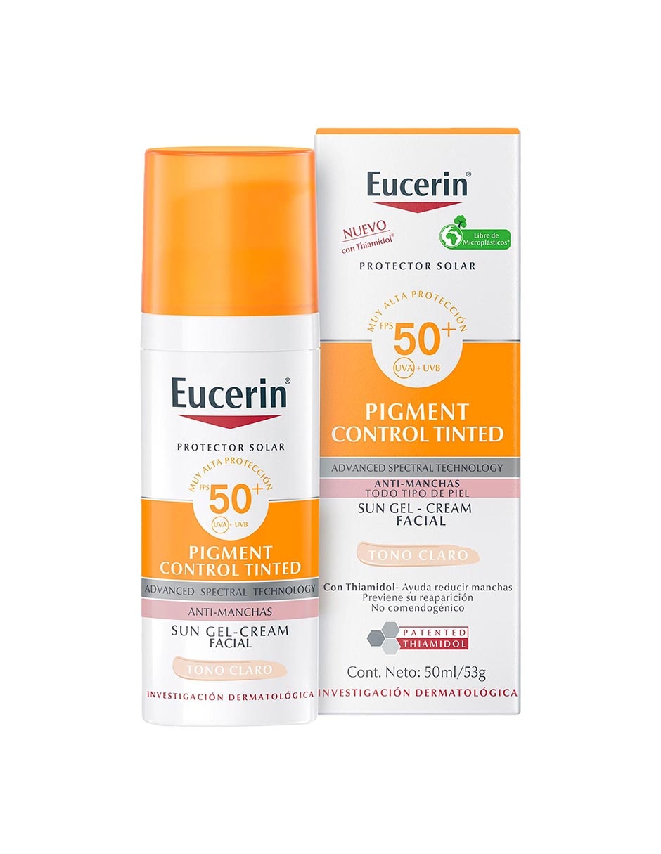 Protector solar FPS 50 Sun Gel-Cream Pigment Control Tinted 8