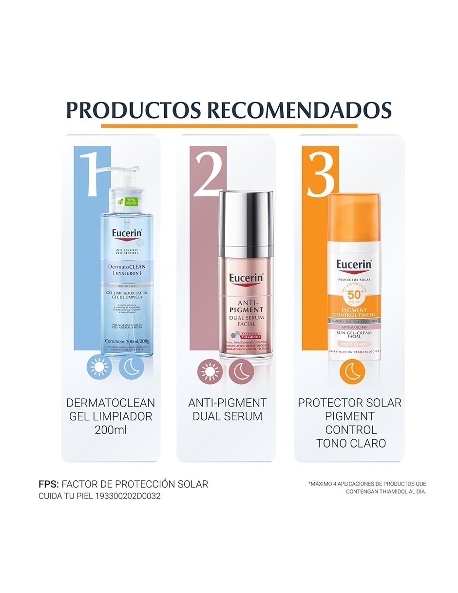 Protector solar FPS 50 Sun Gel-Cream Pigment Control Tinted 13