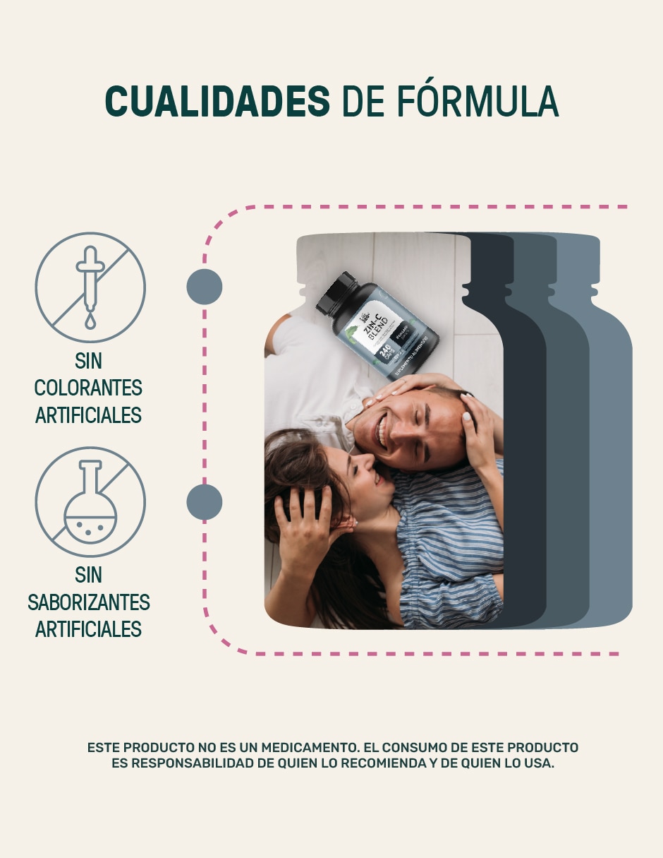 Zinc blend: Zinc + Colágeno Hidrolizado + Vitamina C Life 360+ Life360+