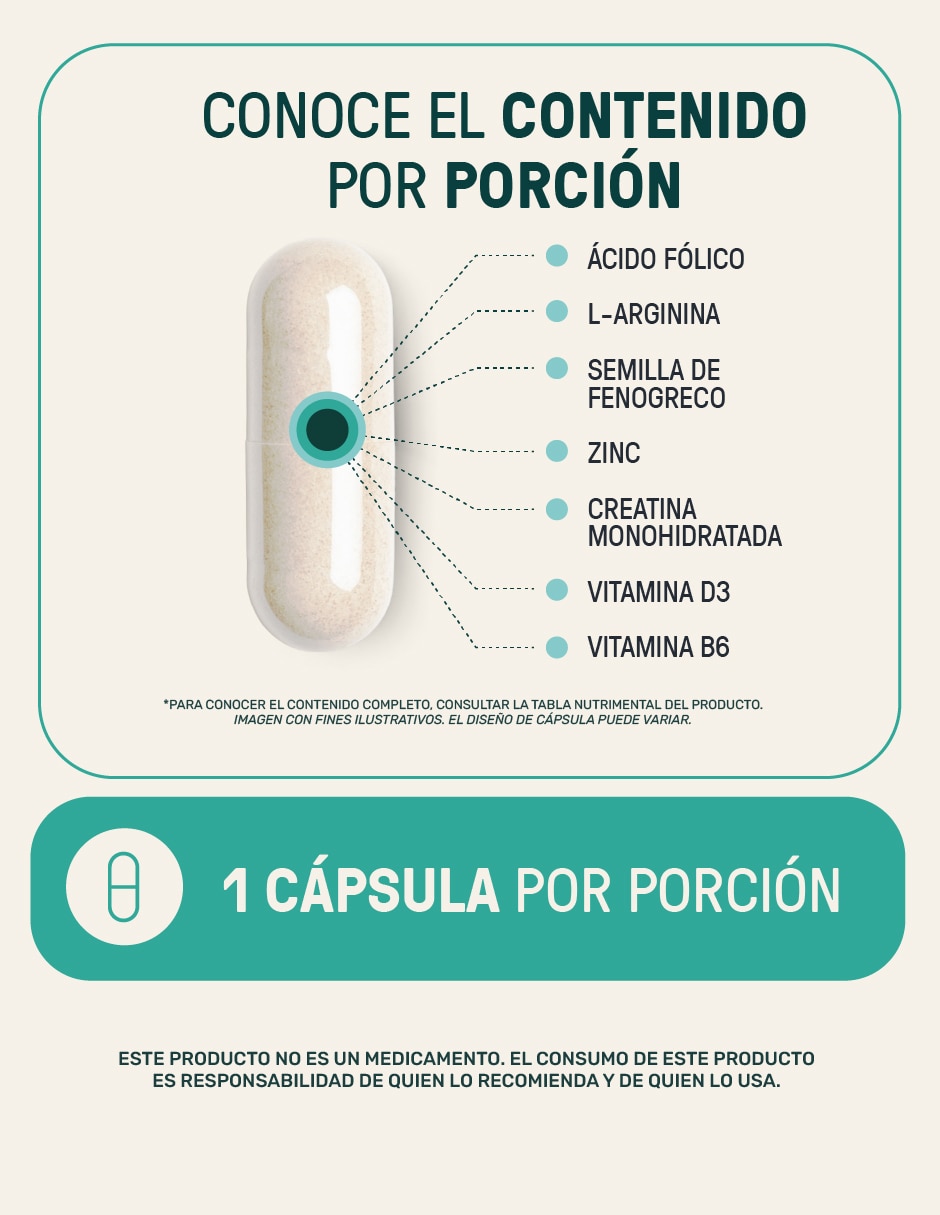 TST: Creatina + Vitaminas + Fenogreco + L-Arginina + Zinc 400 cápsulas 3