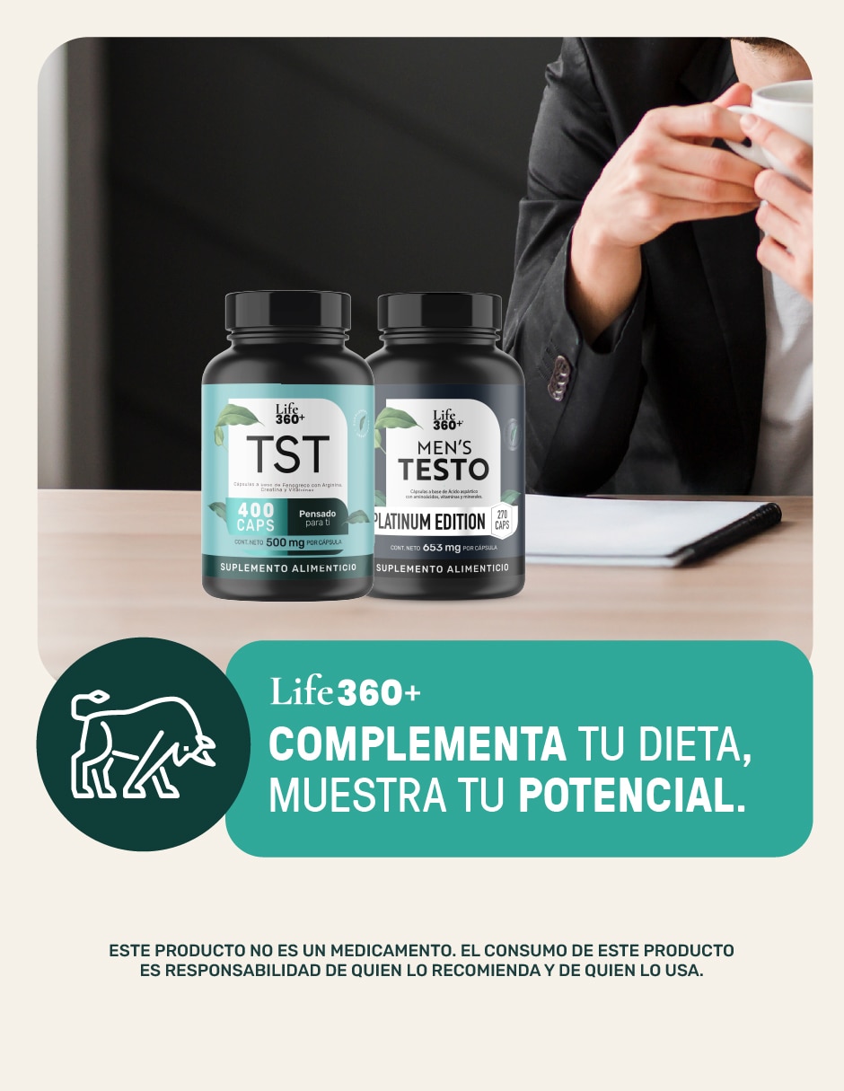 TST: Creatina + Vitaminas + Fenogreco + L-Arginina + Zinc 400 cápsulas 8