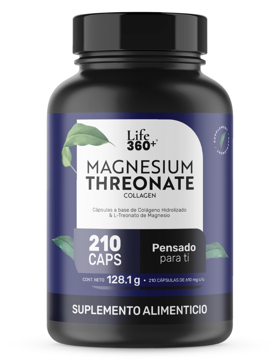 Mag Threonate: Colágeno Hidrolizado + L-Treonato Magnesio 210 cápsulas 1