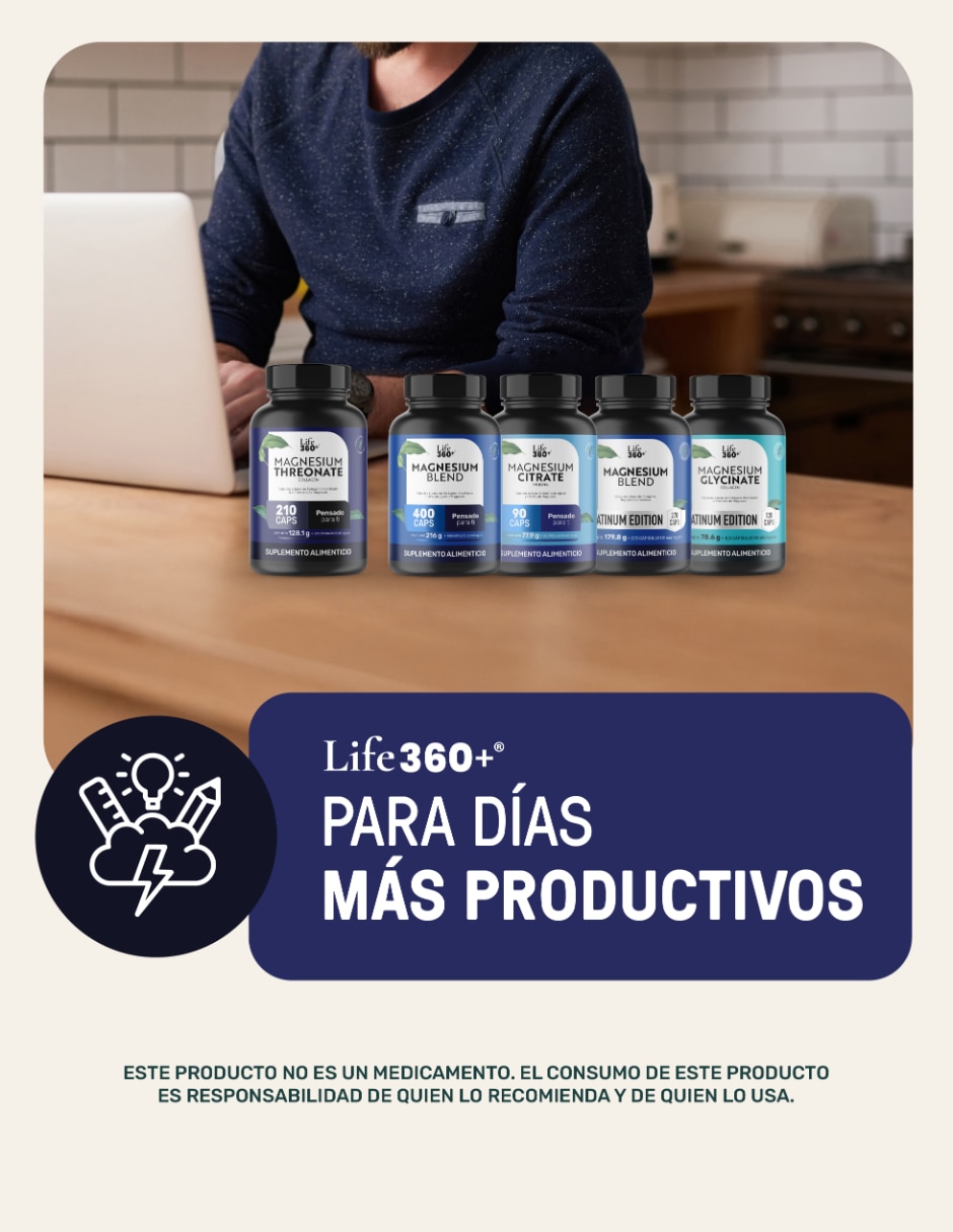 Mag Threonate: Colágeno Hidrolizado + L-Treonato Magnesio 210 cápsulas 8