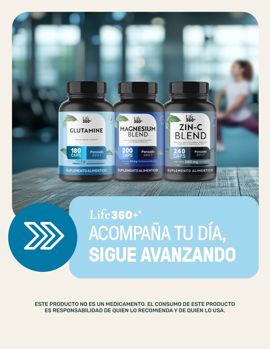 Pure glutamine Life 360+ con L-glutamina