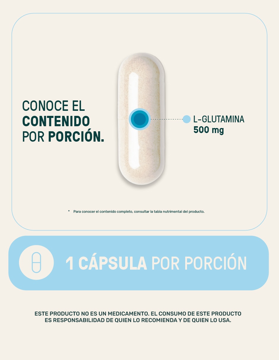 Pure glutamine Life 360+ con L-glutamina
