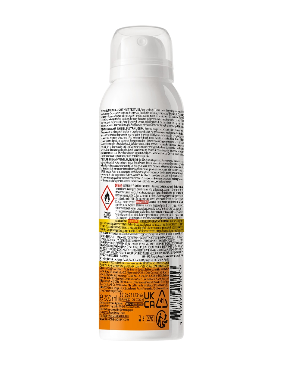 Protector solar FPS 50 Anthelios 200 ml 6