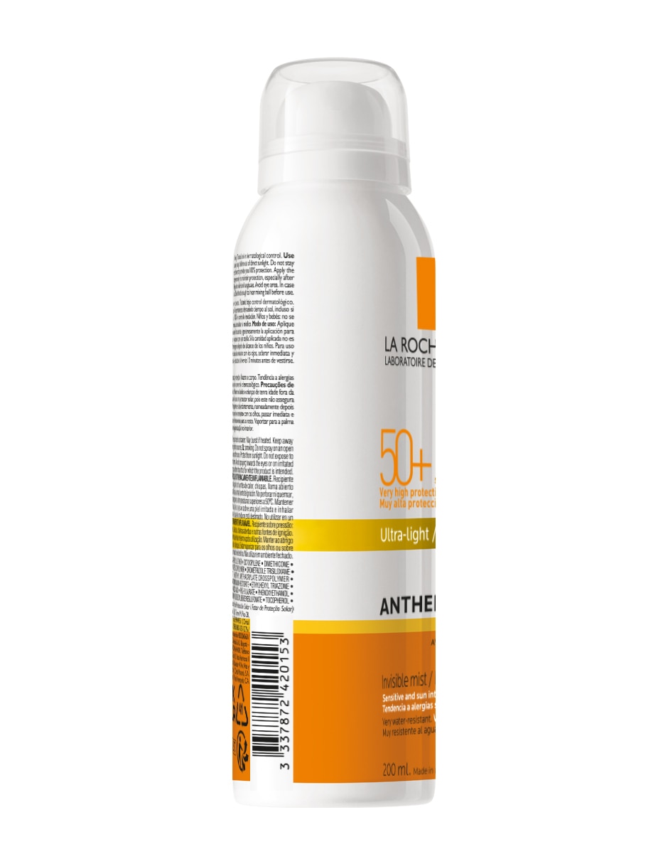 Protector solar FPS 50 Anthelios 200 ml 7
