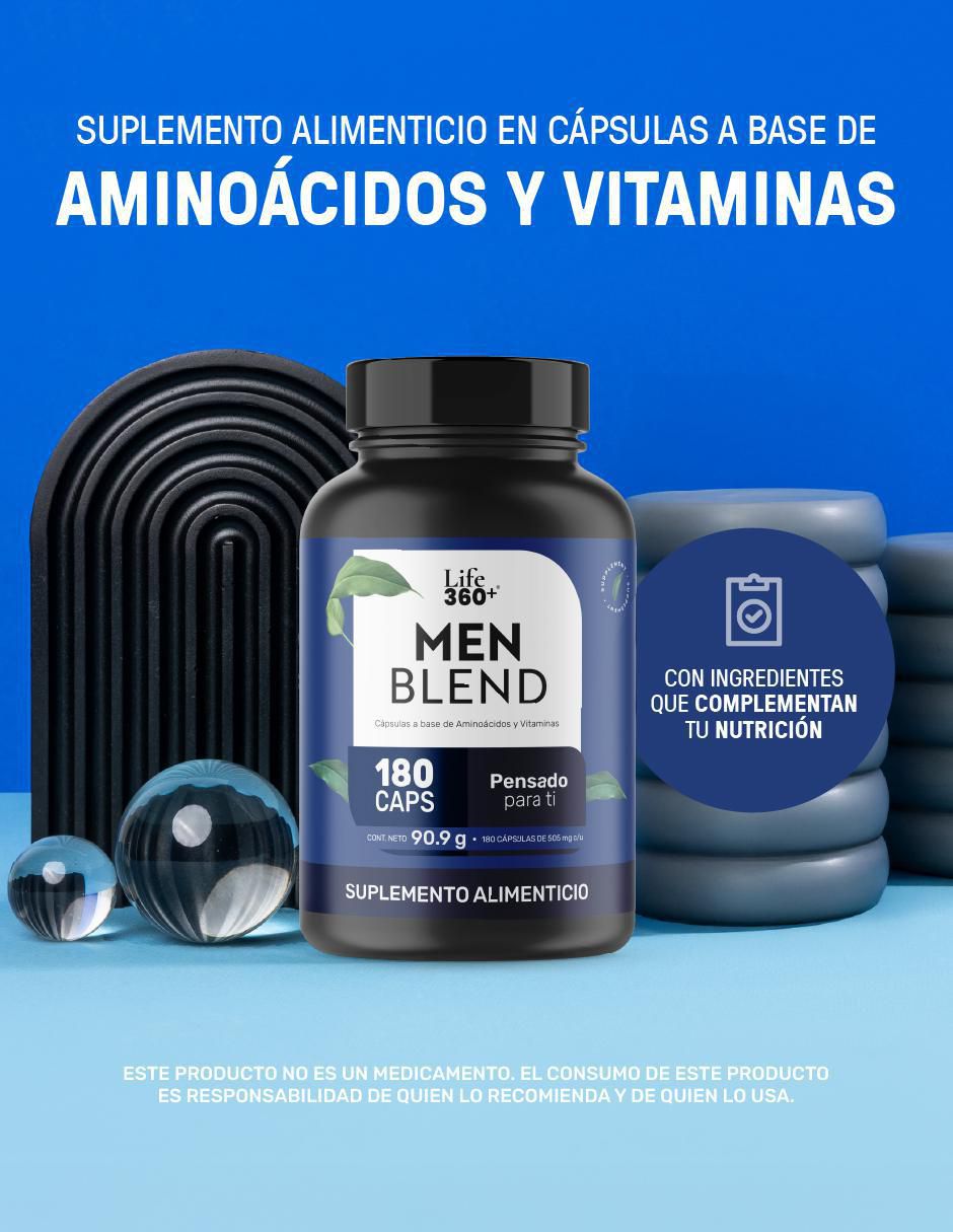 Multivitamínico para hombre con creatina + vitaminas y aminoácidos 180 cápsulas 2