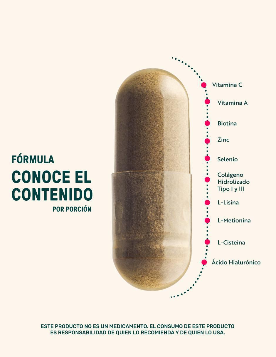 Woman Hr & Foli: Colágeno hidrolizado Aminoácidos Vitaminas y minerales Life 360 Life360 de 220 cápsulas
