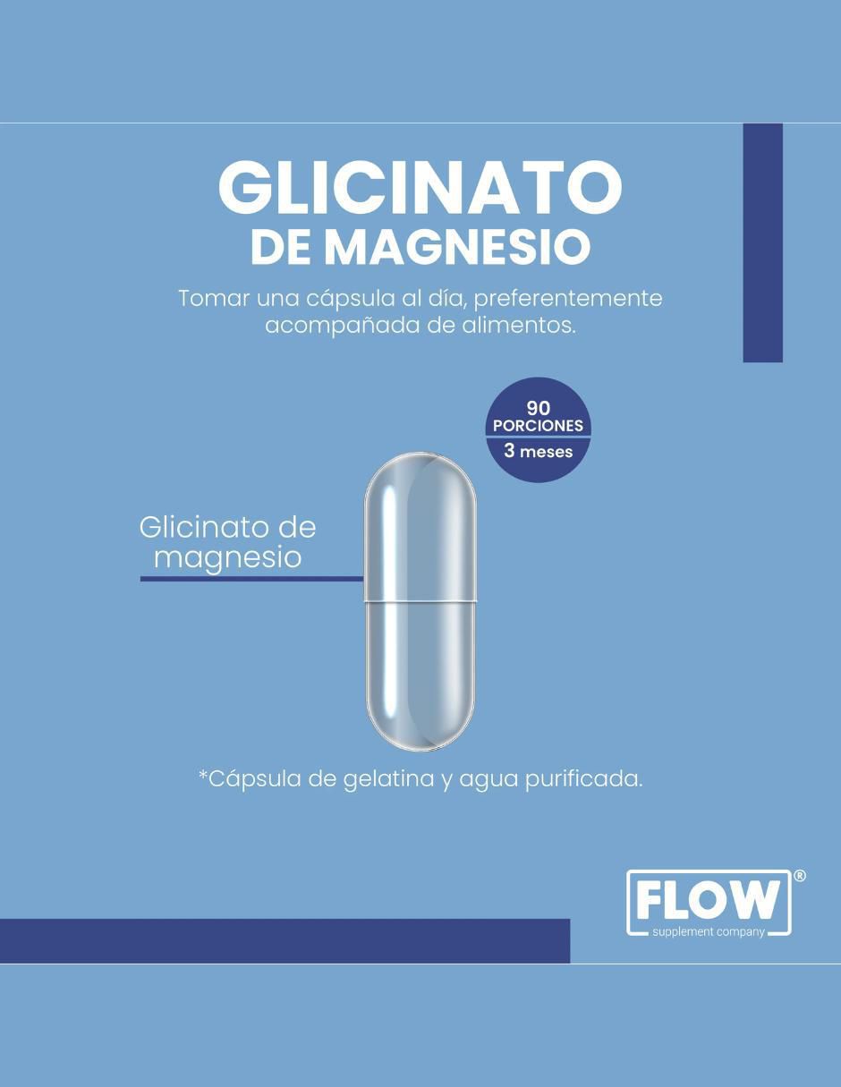 Glicinato de Magnesio de 90 cápsulas 3