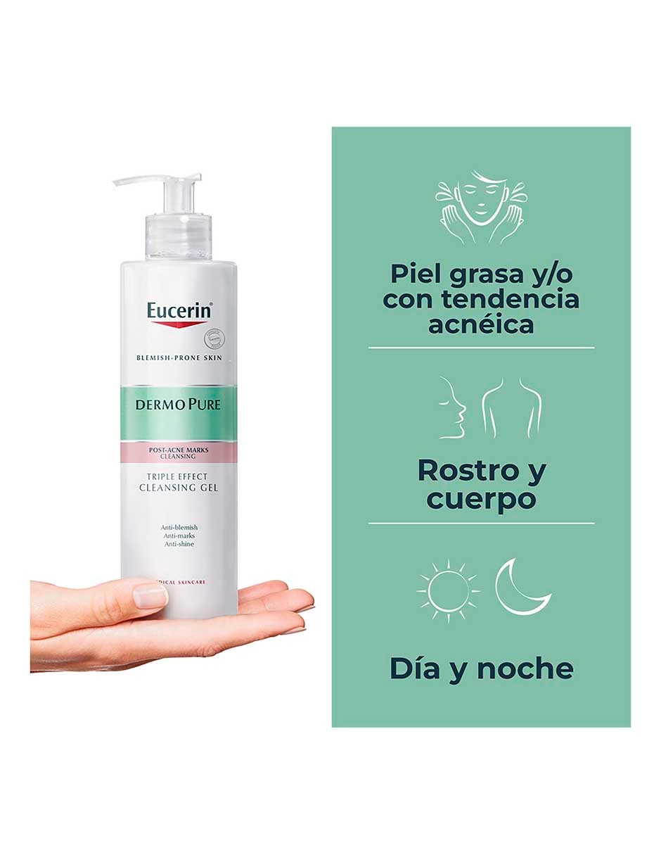 Gel para rostro y cuerpo Limpiador Oil Control Eucerin Dermo Pure