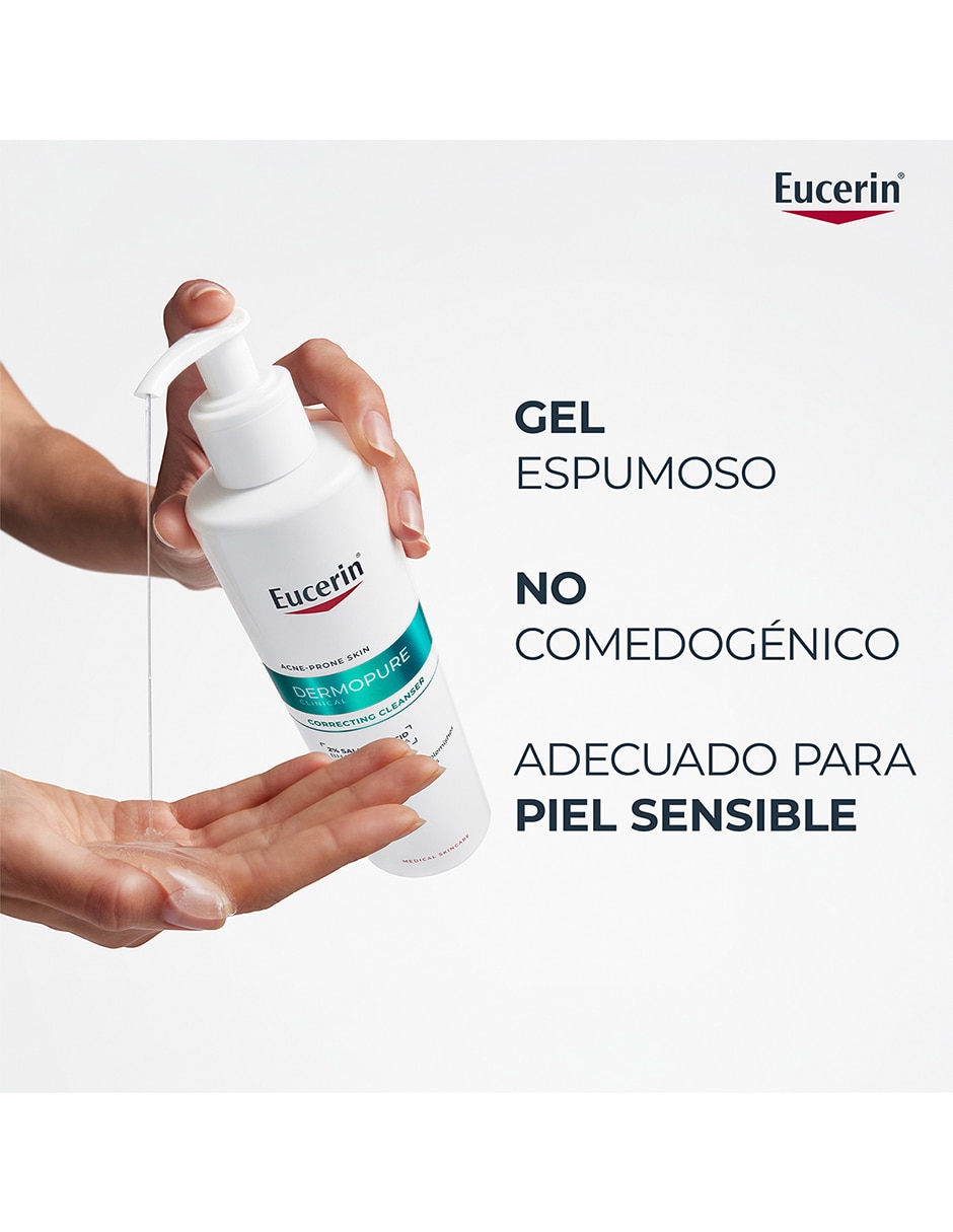 Gel para rostro y cuerpo limpiador oil control eucerin dermo pure