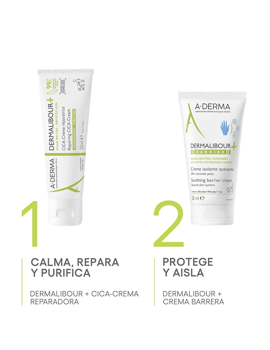 Crema para manos recomendada para calmar y aliviar la piel día y noche Dermalibour: Barrier para piel sensible 11