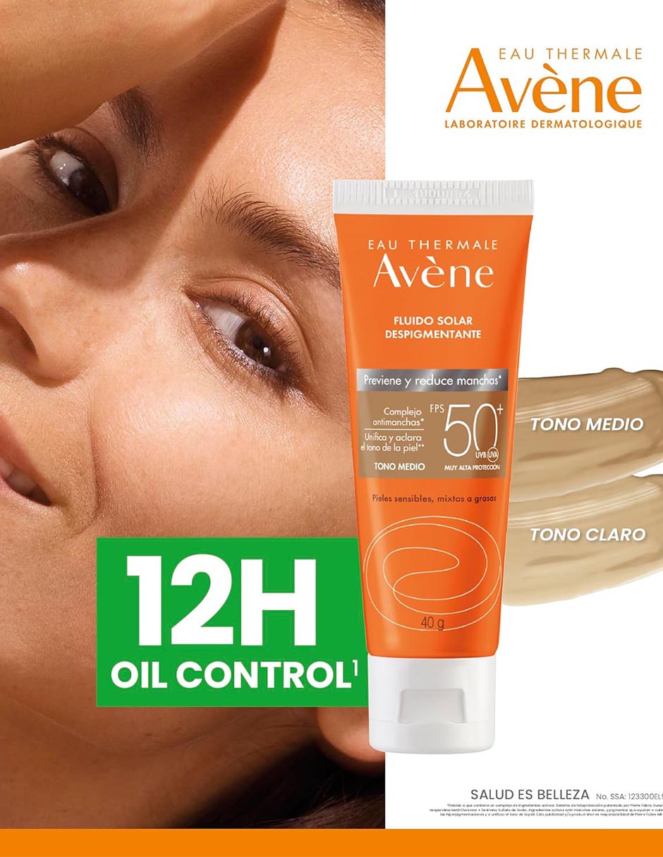 Protector solar FPS 50 Fluido despigmentante Avène 40 g
