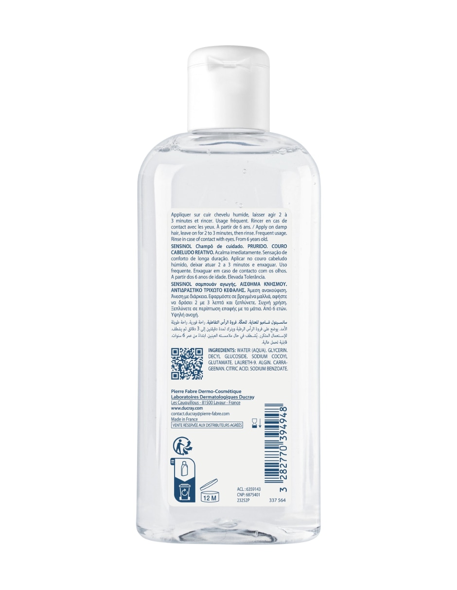 Shampoo para cabello Sensinol 200 ml 2