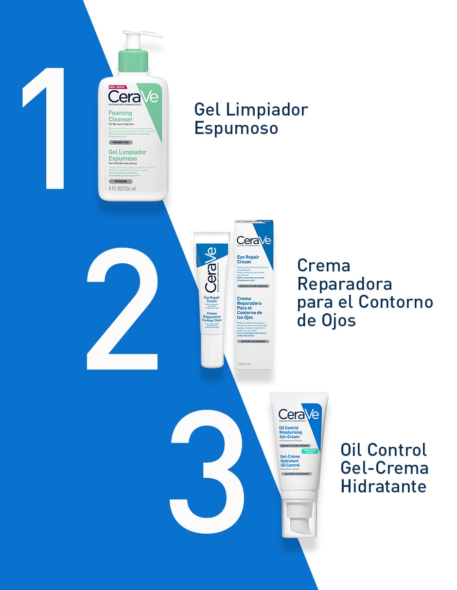 Crema facial recomendada para matificar e hidratar de día y noche Gel-Crema Oil Control para piel mixta y grasa 14