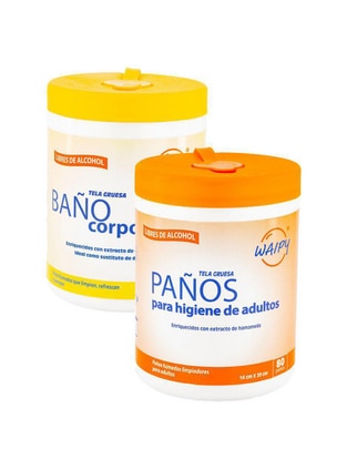 Set de toallas húmedas Waipy 2 piezas