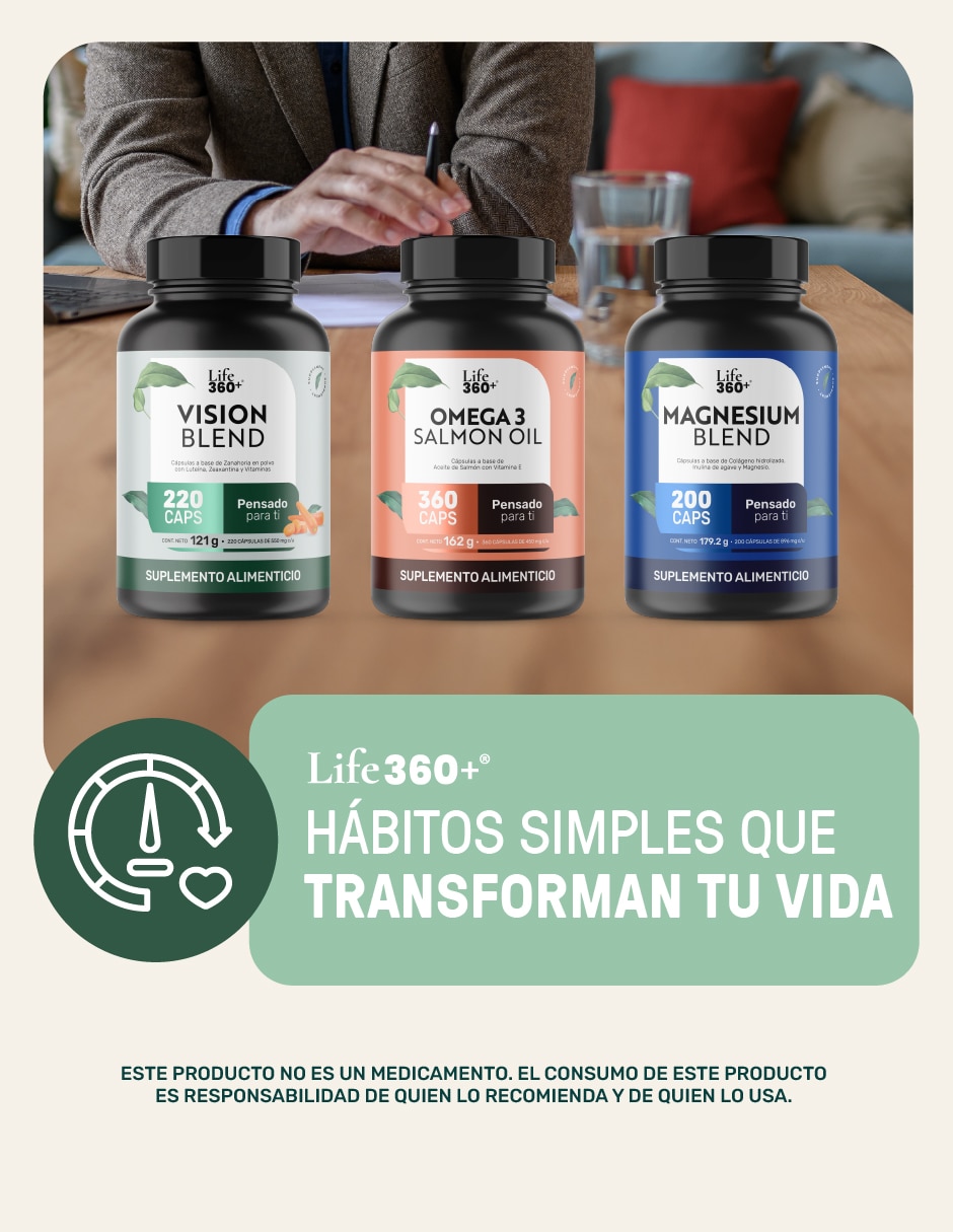 Vision Blend Life360+ con luteina de 220 cápsulas