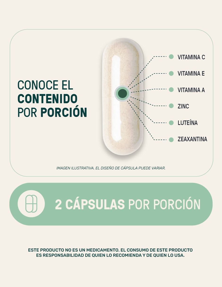 Vision Blend Life360+ con luteina de 220 cápsulas