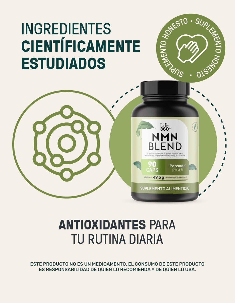 NMN & Antox-Mix: Suplemento a base de Pulpa de uva con Resveratrol + Astaxantina + NMN + Licopeno y Betacaroteno de 90 cápsulas 4
