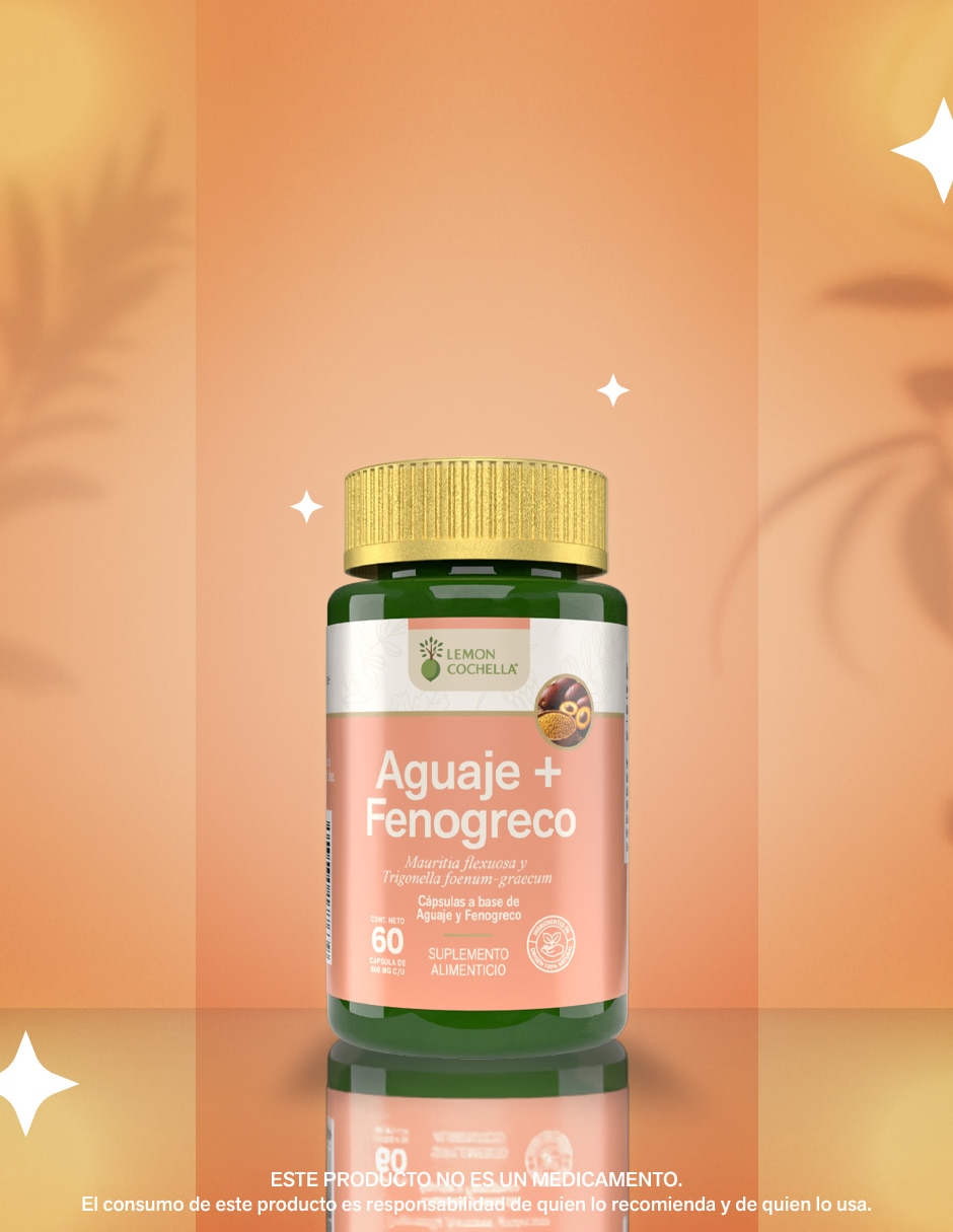 Aguaje con Fenogreco con semilla de fenogreco de 60 cápsulas 5