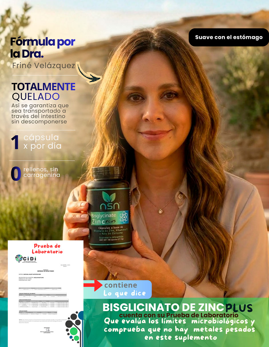 Bisglicinato de Zinc de 100 cápsulas 2