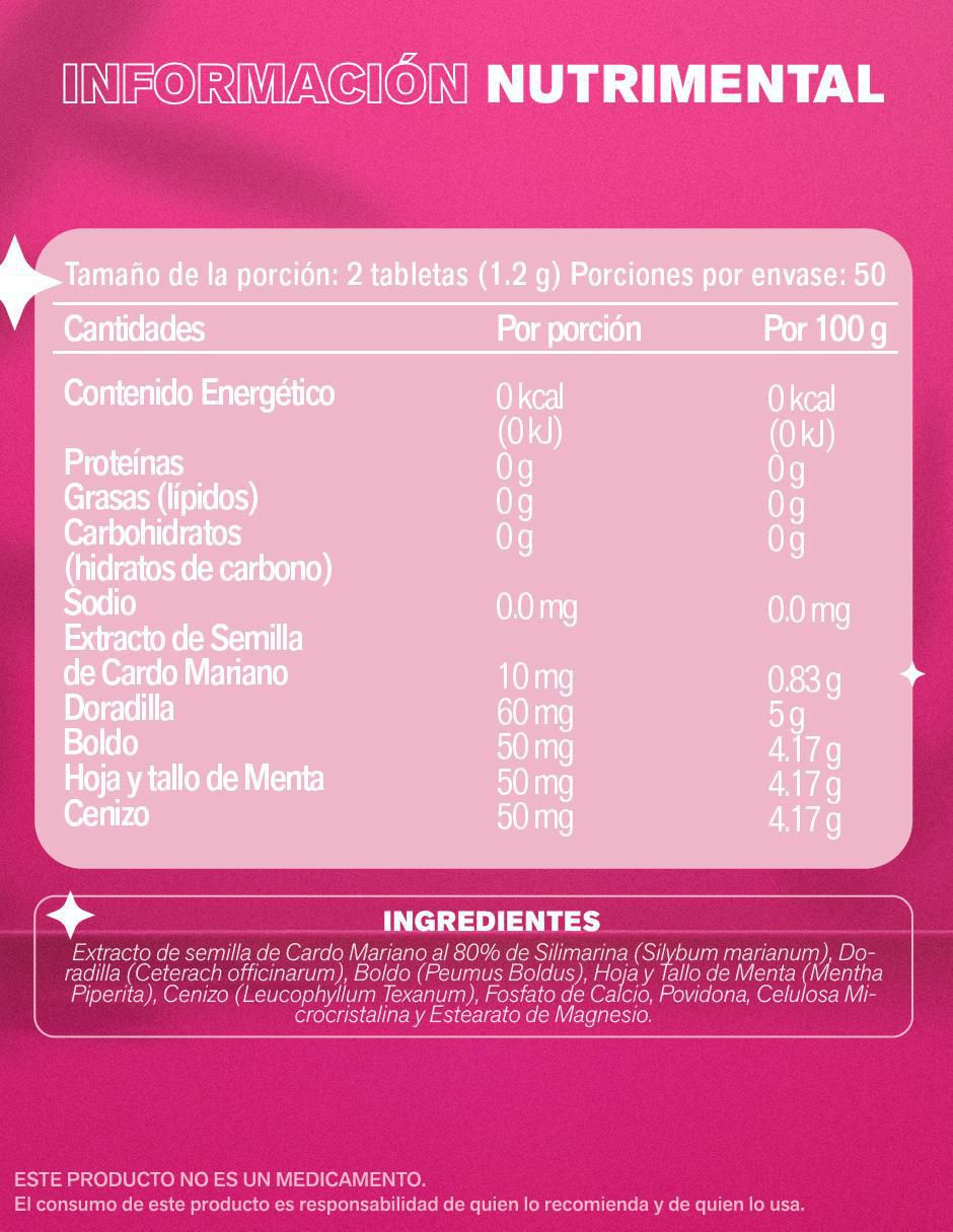 Sili comp con cardo mariano de 100 tabletas