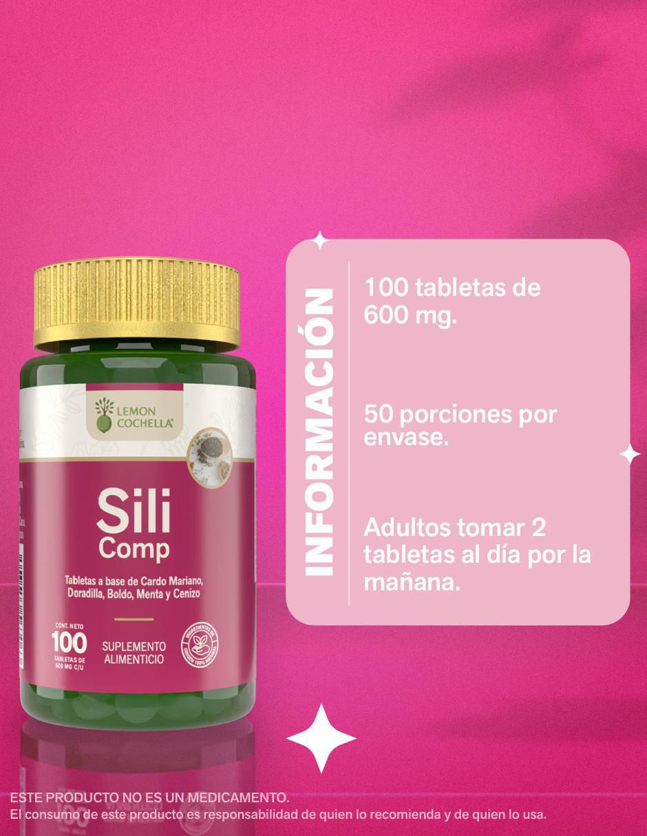 Sili comp con cardo mariano de 100 tabletas