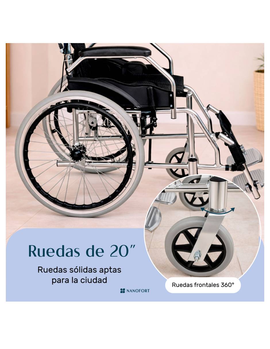Silla de ruedas mkz-sillalum20ne 7