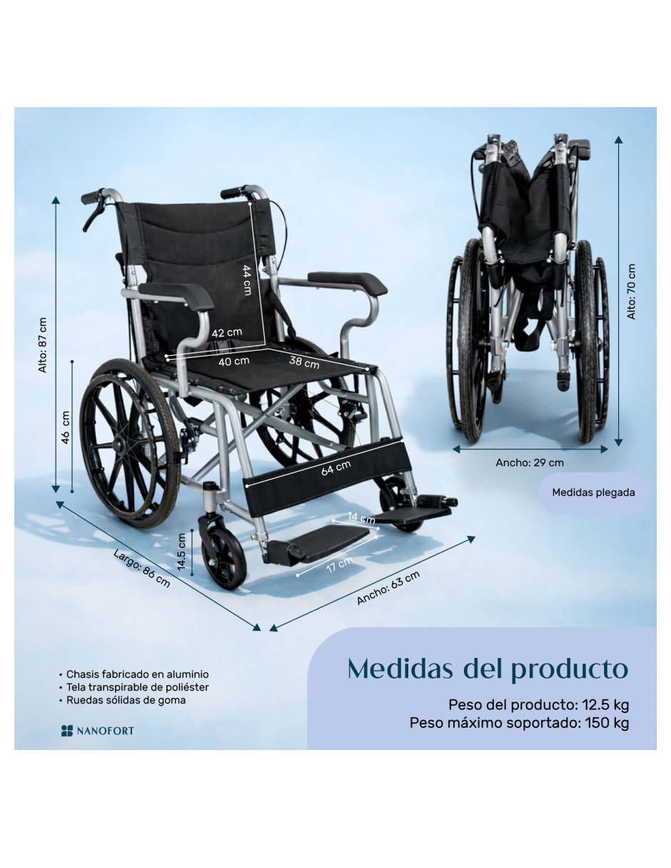 Silla de ruedas mkz-siru18poline 2