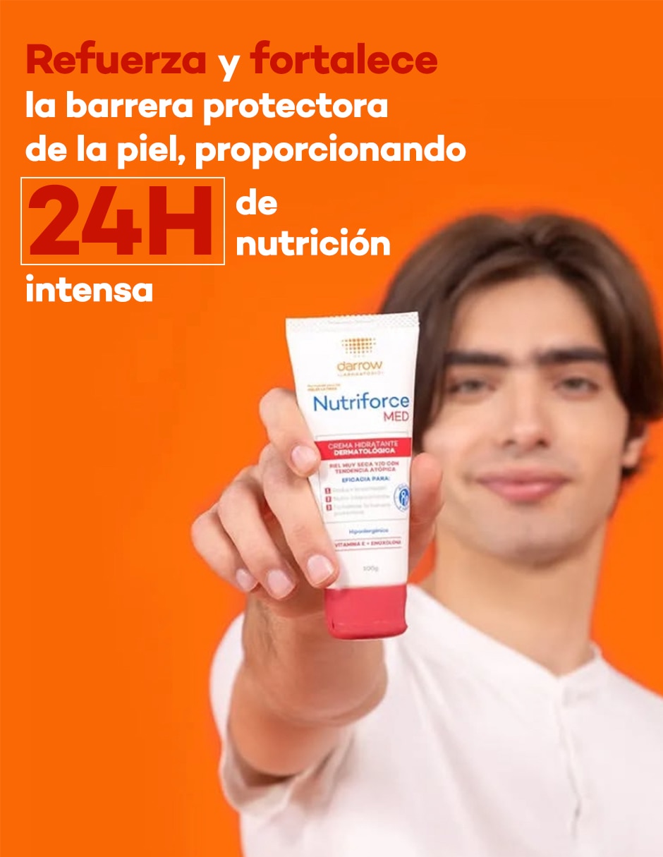 Crema para cuerpo recomendada para calmar la piel de día Nutriforce Med para piel seca 3