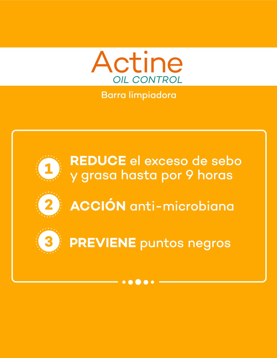 Jabón facial Actine oil control 9