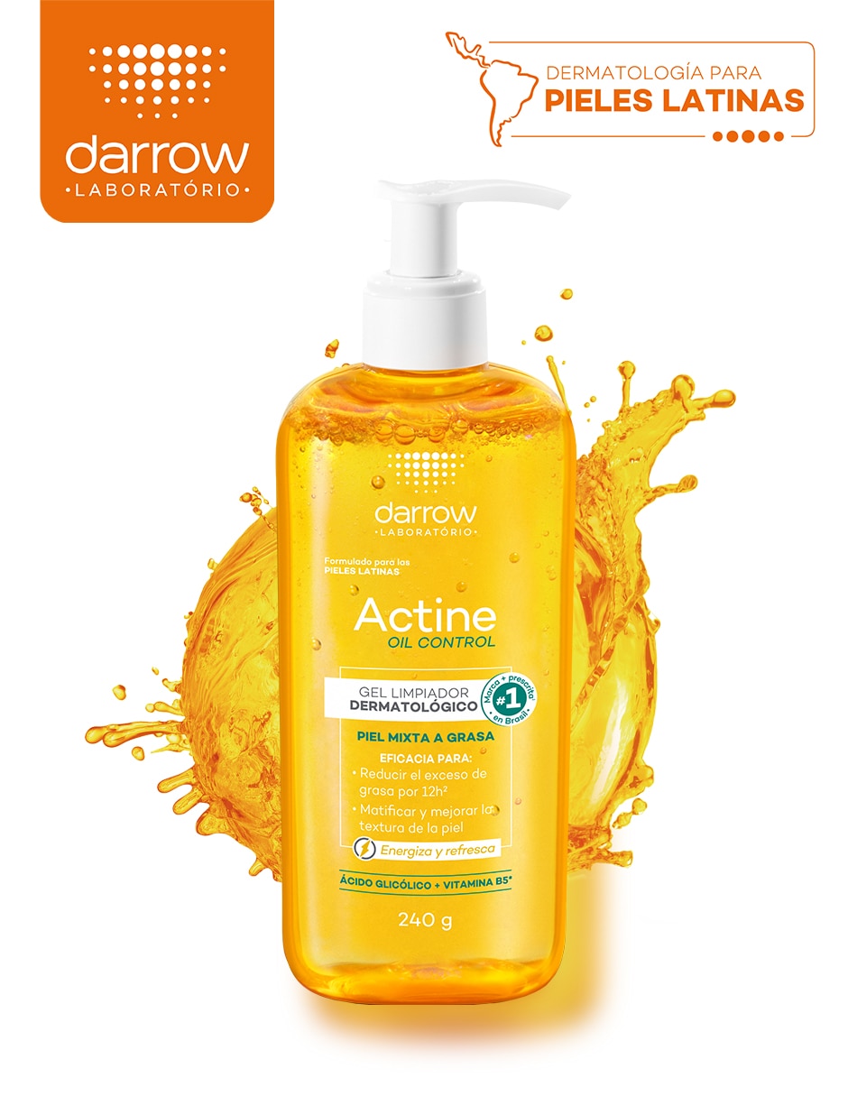 Limpiador facial Actine oil control Darrow para acné