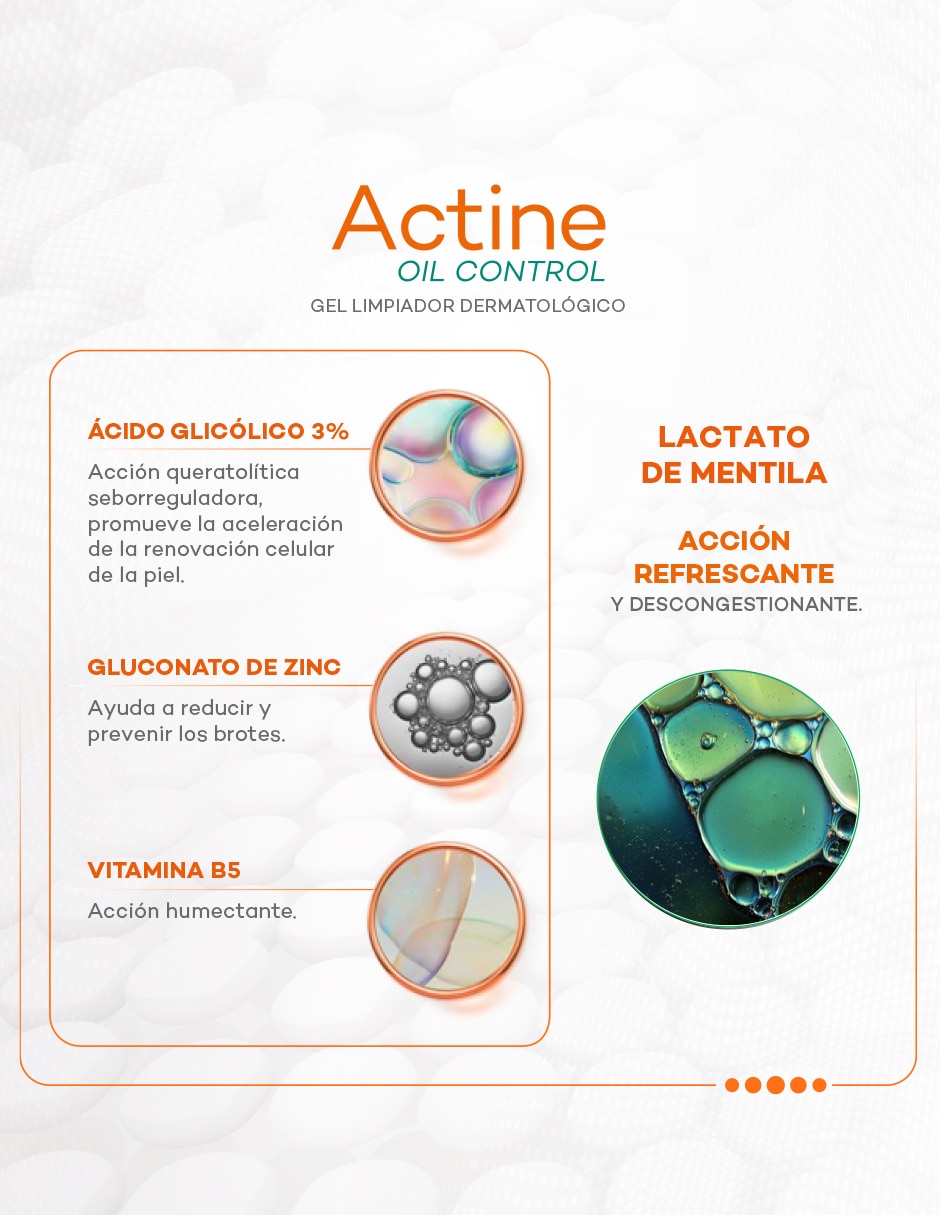Limpiador facial Actine oil control Darrow para acné