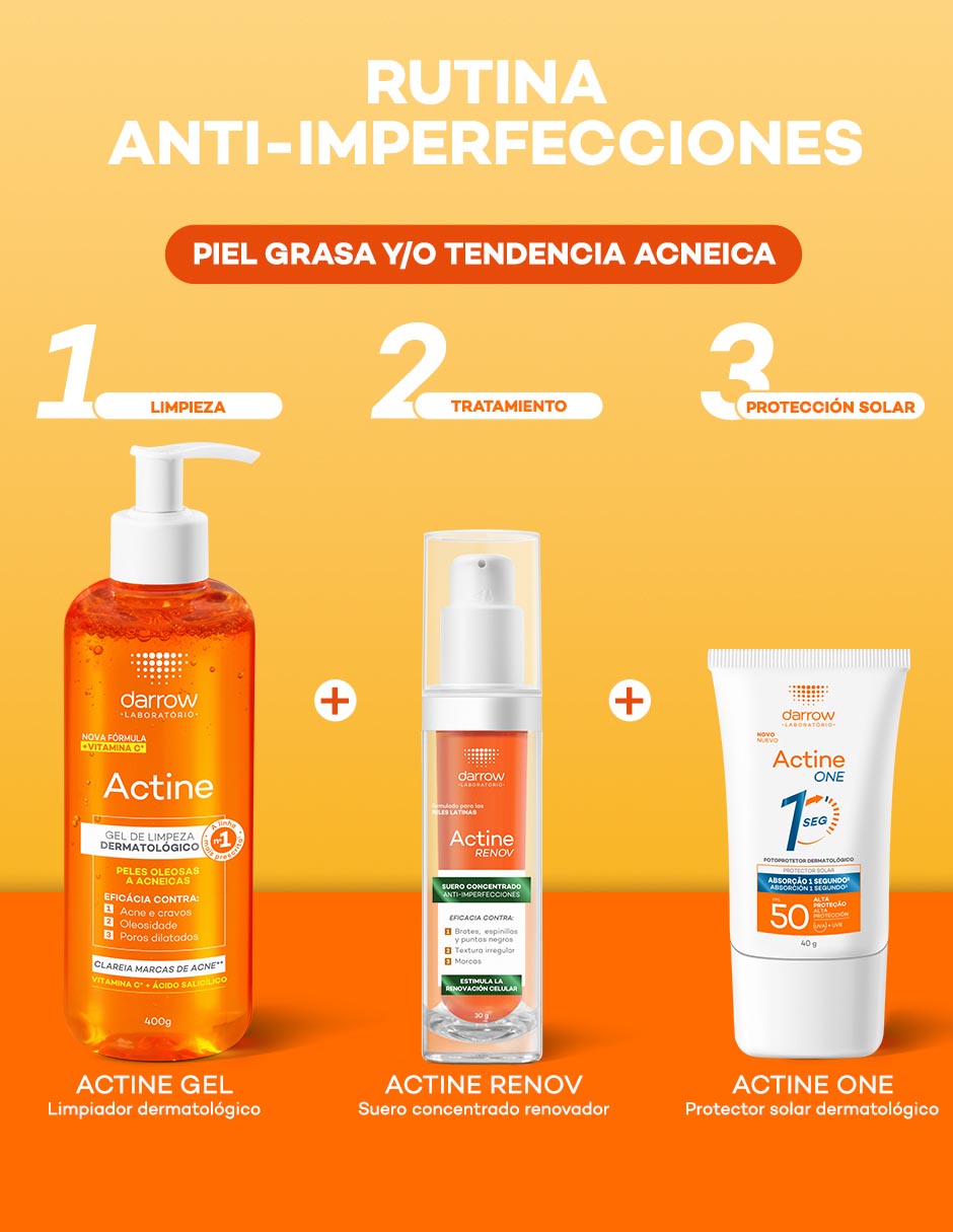 Sérum antiacné facial Actine Concentrado Anti?imperfecciones Renov Actine de piel mixta y grasa 11