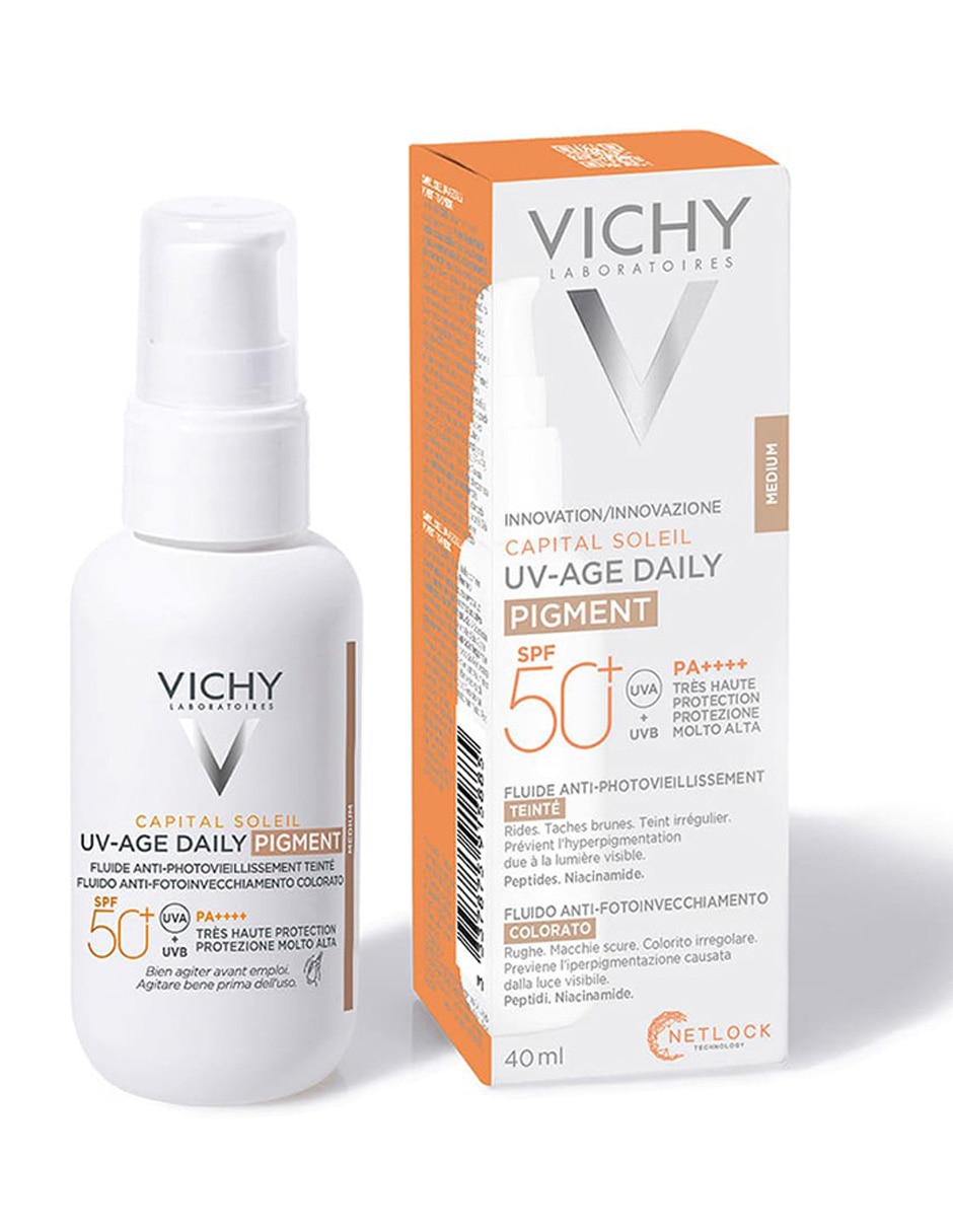 Bloqueador solar FPS 50 UV-AGE Daily Pigment Capital Soleil 40 ml 8