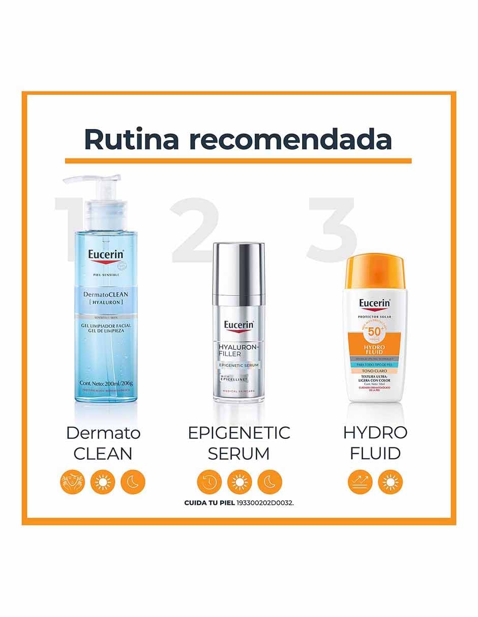 Tratamiento facial Hydrofluid Sun para eliminar el brillo 16