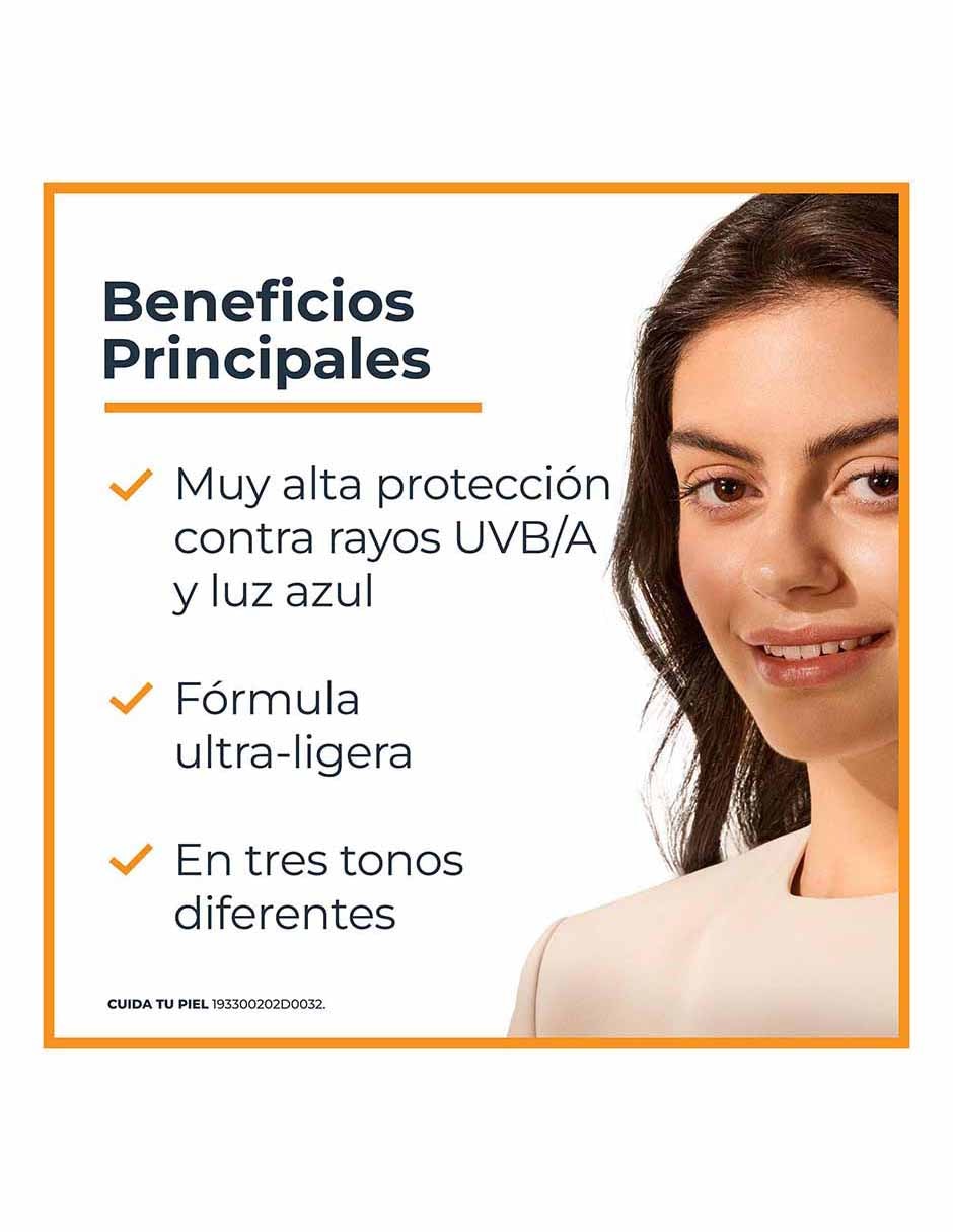 Tratamiento facial Sun Hydrofluid Tono Medio FPS50+ Eucerin Sun para eliminar el brillo 12