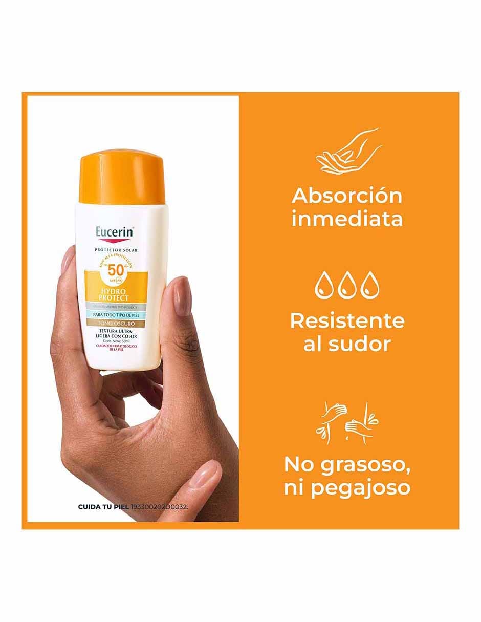 Tratamiento facial Hydrofluid Sun para eliminar el brillo