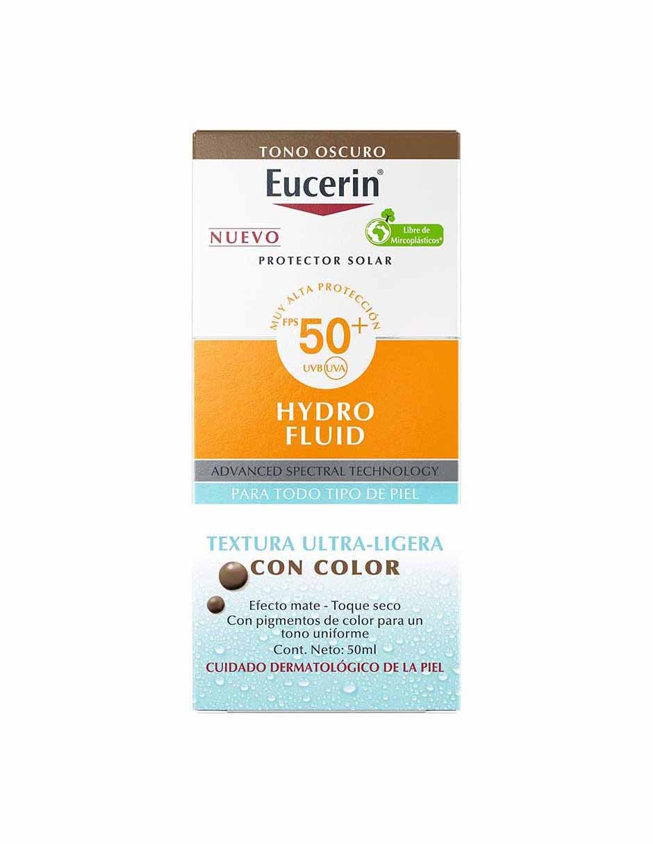 Tratamiento facial Hydrofluid Eucerin Sun para eliminar el brillo